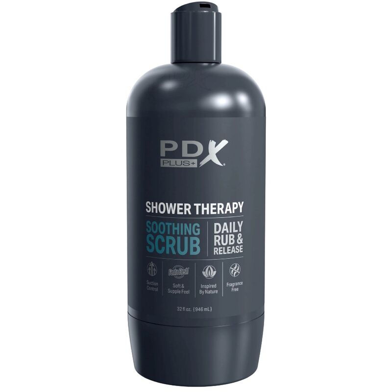 PDX PLUS - Stroker Masturbator, diskretes Flaschendesign, beruhigendes Peeling-Shampoo