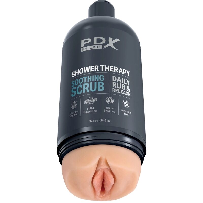 PDX PLUS - Stroker Masturbator, diskretes Flaschendesign, beruhigendes Peeling-Shampoo