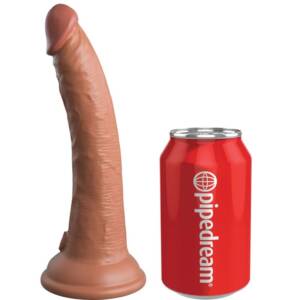 KING COCK - ELITE realistischer Silikondildo 17,8 cm Karamell