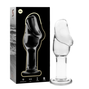 NEBULA SERIES BY IBIZA - MODELL 6 ANALPLUG BOROSILIKATGLAS KLAR 12,5 CM -O- 4 CM