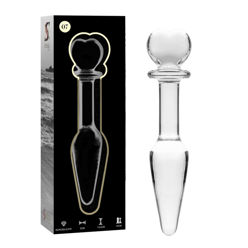NEBULA SERIES BY IBIZA - MODEL 7 Analplug Borosilikatglas klar 13,5 cm -O- 3 cm