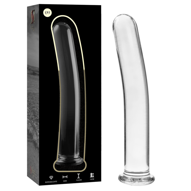 NEBULA SERIES BY IBIZA - MODELL 9 DILDO BOROSILIKATGLAS KLAR 15,5 CM -O- 2,5 CM
