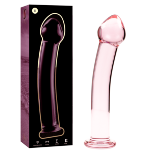 NEBULA SERIES BY IBIZA - MODELL 11 DILDO AUS BOROSILIKATGLAS ROSA 16 CM -O- 3 CM
