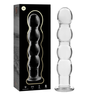 NEBULA SERIES BY IBIZA - MODELL 10 DILDO BOROSILIKATGLAS KLAR 16,5 CM -O- 3,5 CM