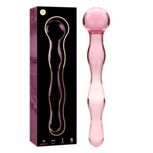 NEBULA SERIES BY IBIZA - MODELL 13 DILDO BOROSILIKATGLAS ROSA 18 CM -O- 3,5 CM