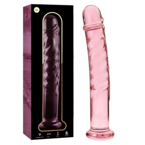 NEBULA SERIES BY IBIZA - MODELL 16 DILDO AUS BOROSILIKATGLAS ROSA 18,5 CM -O- 3 CM