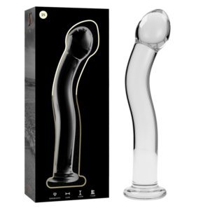 NEBULA SERIES BY IBIZA - MODELL 18 DILDO BOROSILIKATGLAS KLAR 18,5 CM -O- 3,5 CM