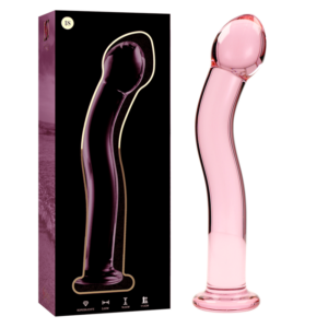 NEBULA SERIES BY IBIZA - MODELL 18 DILDO BOROSILIKATGLAS ROSA 18,5 CM -O- 3,5 CM