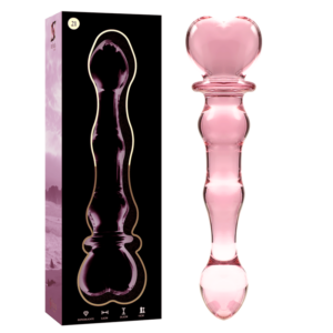 NEBULA SERIES BY IBIZA - MODELL 21 DILDO AUS BOROSILIKATGLAS ROSA 20,5 CM -O- 3,5 CM