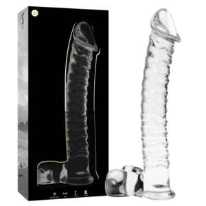 NEBULA SERIES BY IBIZA - MODELL 23 DILDO AUS BOROSILIKATGLAS KLAR 21,5 CM -O- 4 CM