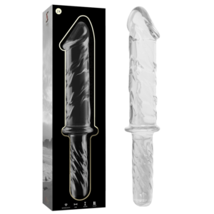 NEBULA SERIES BY IBIZA - MODELL 24 DILDO BOROSILIKATGLAS KLAR 28,5 CM -O- 5 CM
