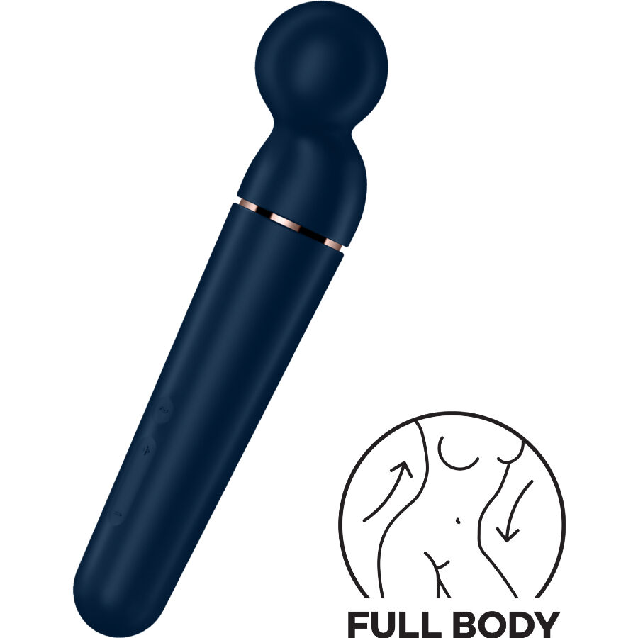 SATISFYER - PLANET WAND-ER Vibrator-Massager Blau