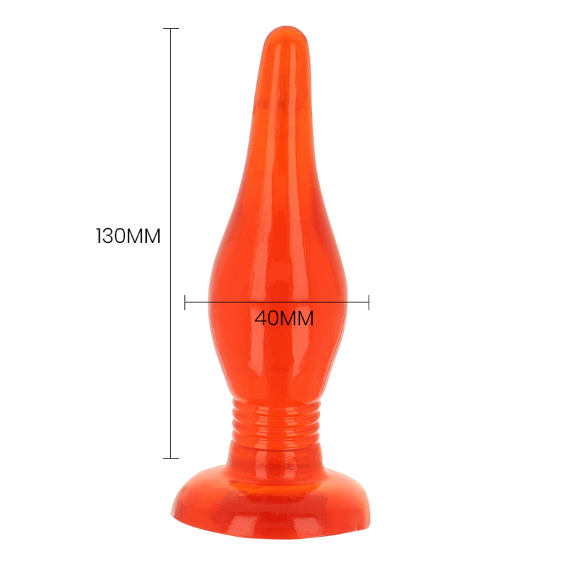 BAILE - Roter Soft Touch Analplug 14,2 cm