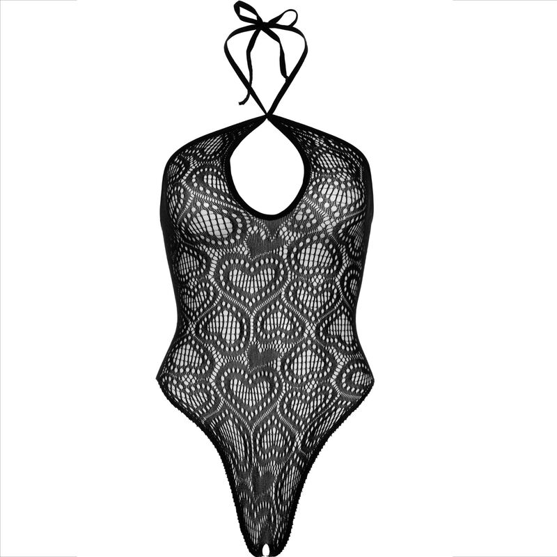 LEG AVENUE - Nahtloser Neckholder-Körper in Schwarz