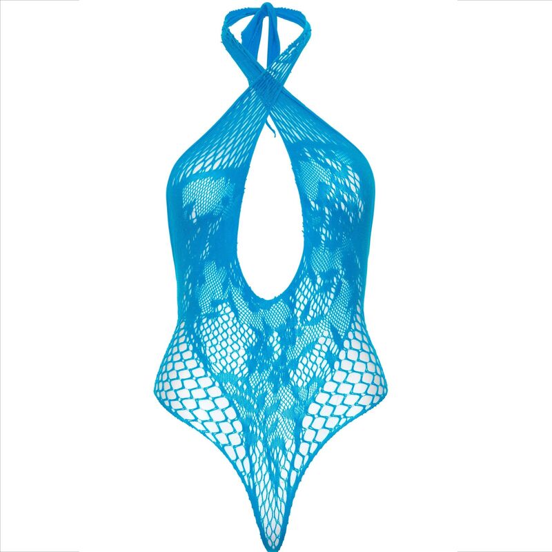 TEDDY-HALFTER MIT SPITZE BLAU
