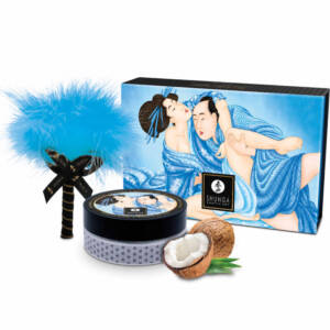 SHUNGA - Essbares Kokosnuss-Massagepulver-Set