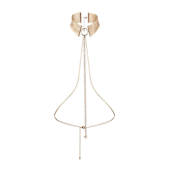 BIJOUX - DÉSIR MÉTALLIQUE Goldene Metallic-Halskette