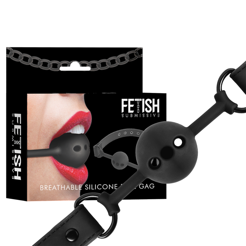 FETISH SUBMISSIVE BONDAGE - Atmungsaktiver Ballknopf aus Silikon