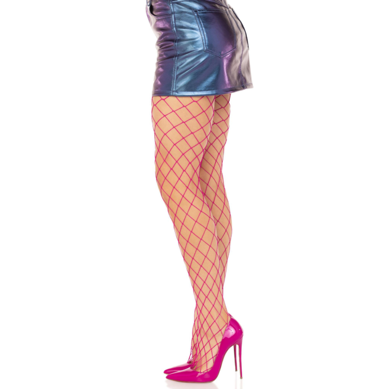 DIAMOND-NETZSTRUMPFHOSE ROSA