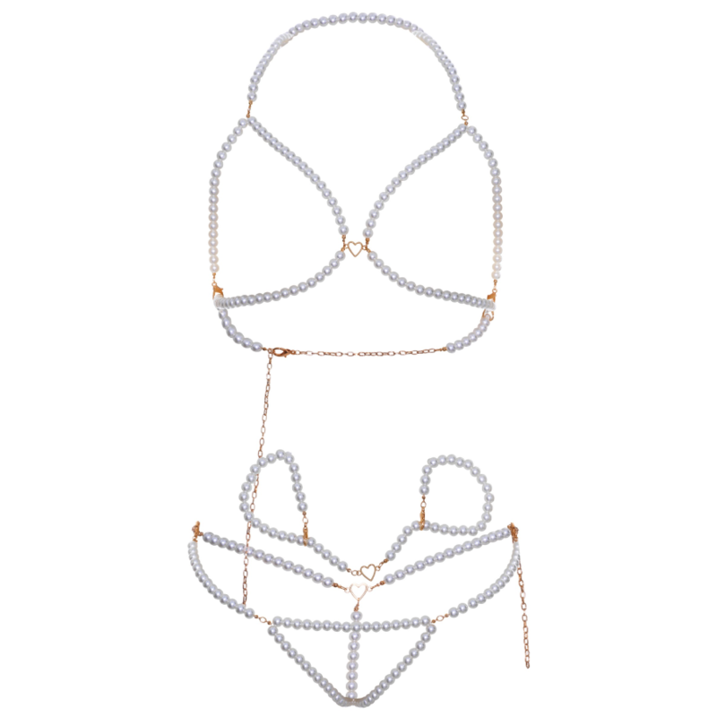 BH-Armband und Perlen-Tanga-Set