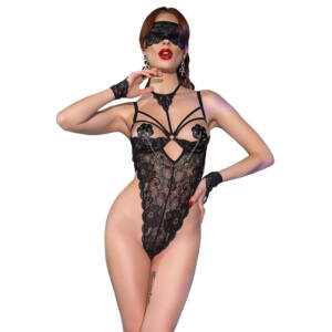 CHILIROSE - CR 4488 Body Spitze Schwarz