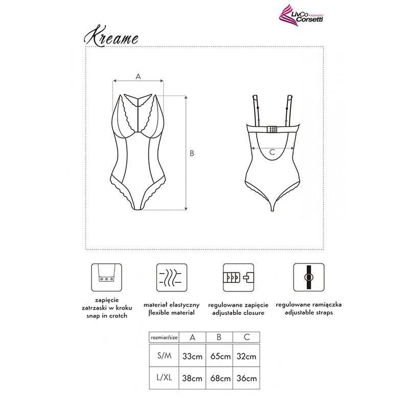 KREAME LC 90546 Körper Schwarz L/XL