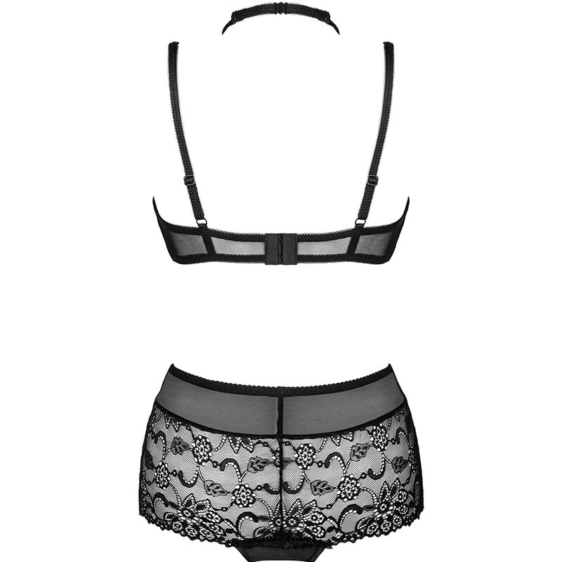LINERA FÜR DIE SENSES-KOLLEKTION BH + PANTY SCHWARZ