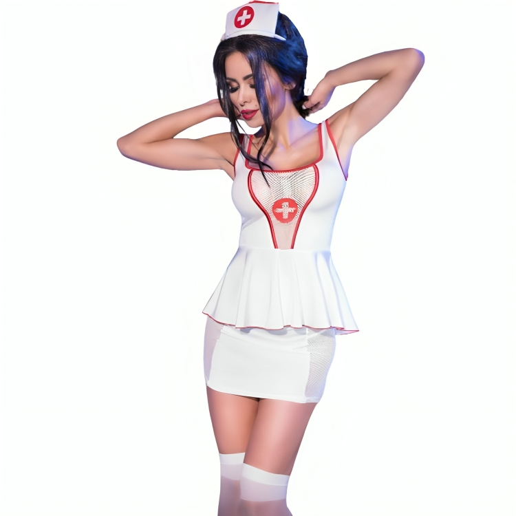 CHILIROSE - CR 4160 Kostüm Krankenschwester Top & Rock