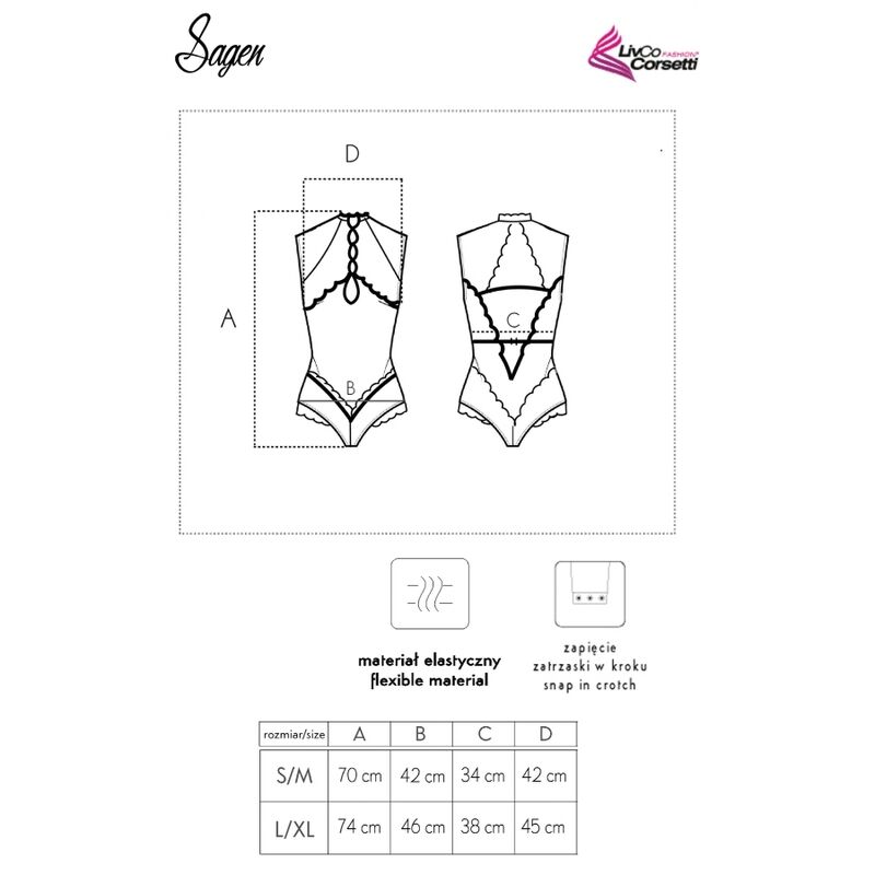 SAGEN LC 90694 Body Schwarz L/XL