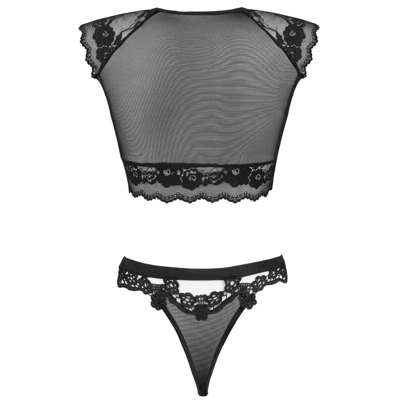 LIVCO CORSETTI FASHION - TIMOSAN LC 90631 BH + Höschen Schwarz
