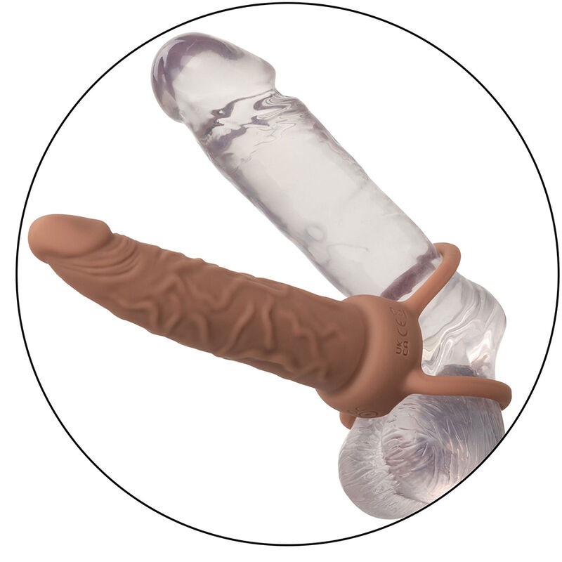CALEXOTICS - PERFORMANCE MAXX wiederaufladbarer Dual-Penetrator, Braun