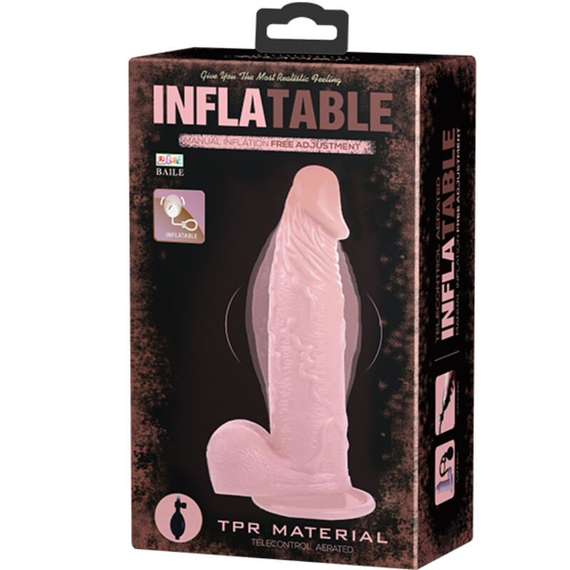 DANCE - realistischer aufblasbarer Dildo mit Saugnäpfen 15 cm