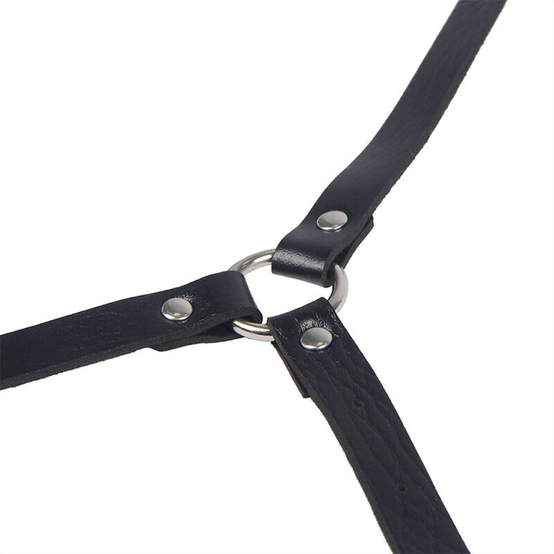 SUBBLIME - Körperharness aus Leder, Schwarz, eine Größe