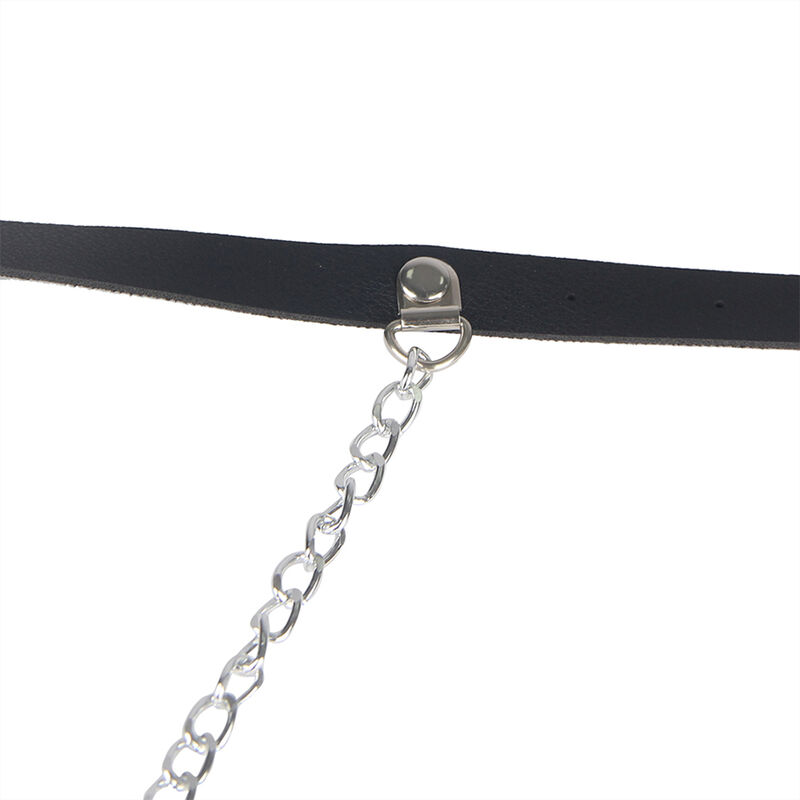 SUBBLIME - Ledergürtel-Harness Schwarz Eine Größe