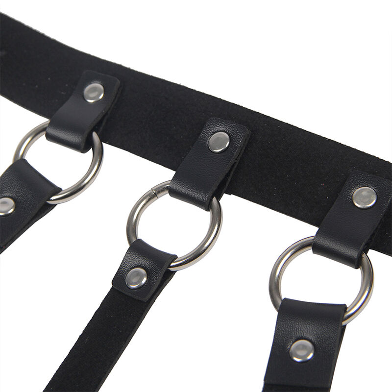 SUBBLIME - Brust-Harness mit großen Ringketten, eine Größe