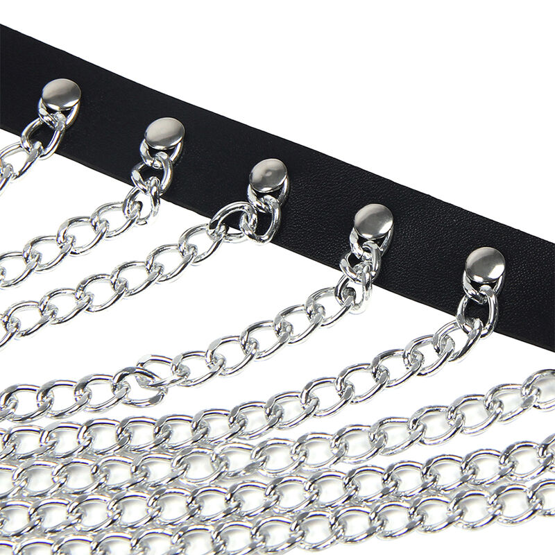 SUBBLIME - Brust-Harness mit großen Ringketten, eine Größe