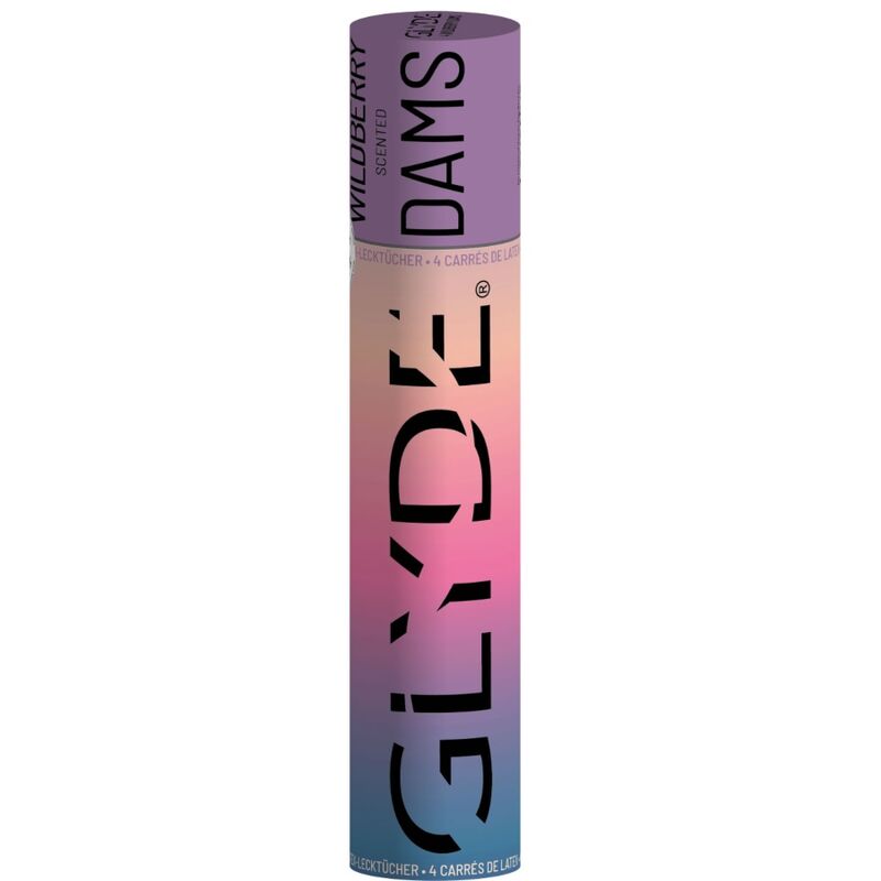 SHEER GLYDE - DAMS LATEXLAMINEN ORALSEX WILDE BROMBEEREN