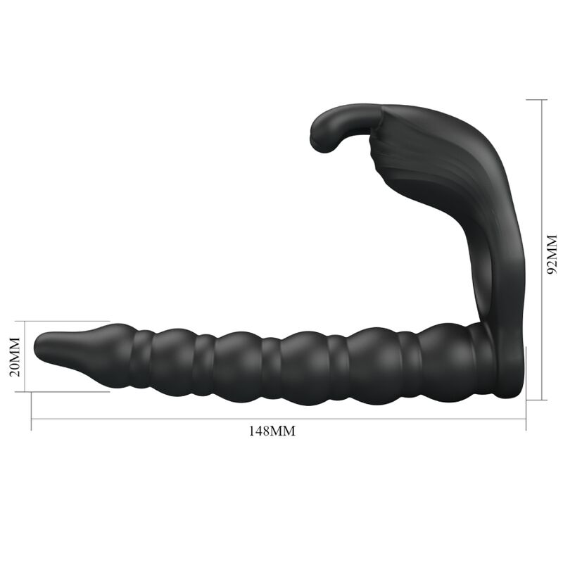 PRETTY LOVE - BLACKNEY Penisring mit Vibrator-Plug