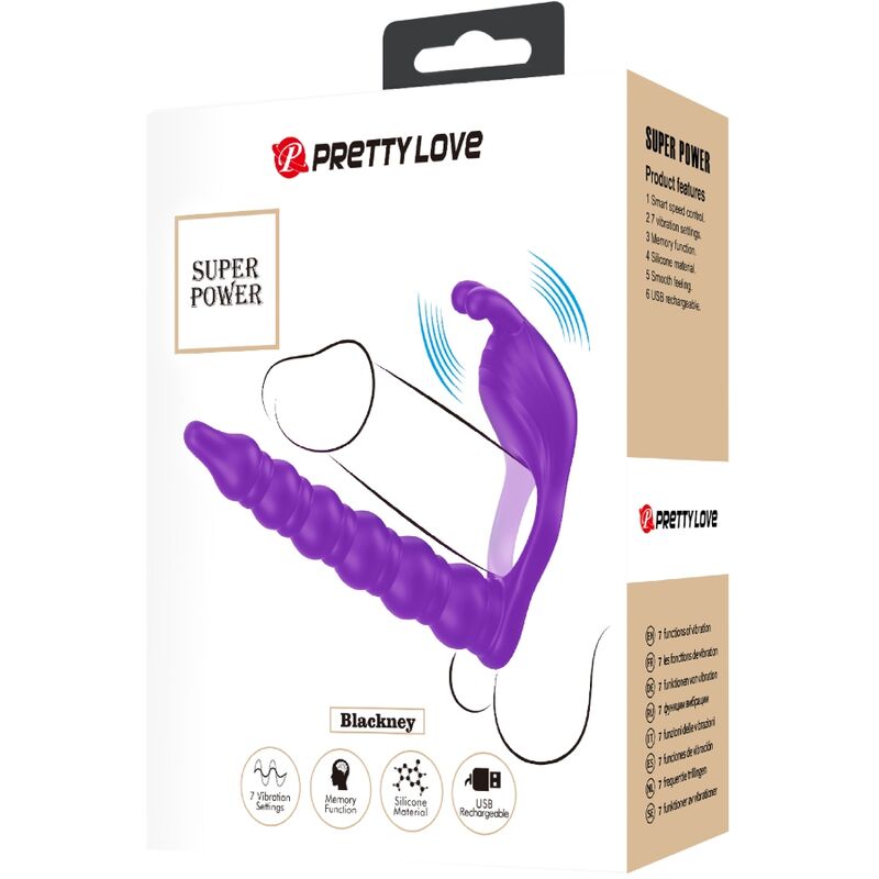 PRETTY LOVE - BLACKNEY Penisring mit Vibrator-Plug