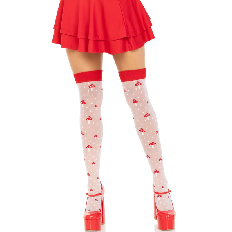 PILZ HOHE SOCKEN ROT/WEISS