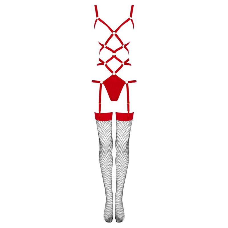 THIARA LC 20213 SET BODY + STRÜMPFE Rot