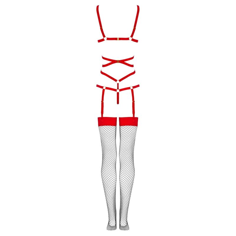 THIARA LC 20213 SET BODY + STRÜMPFE Rot