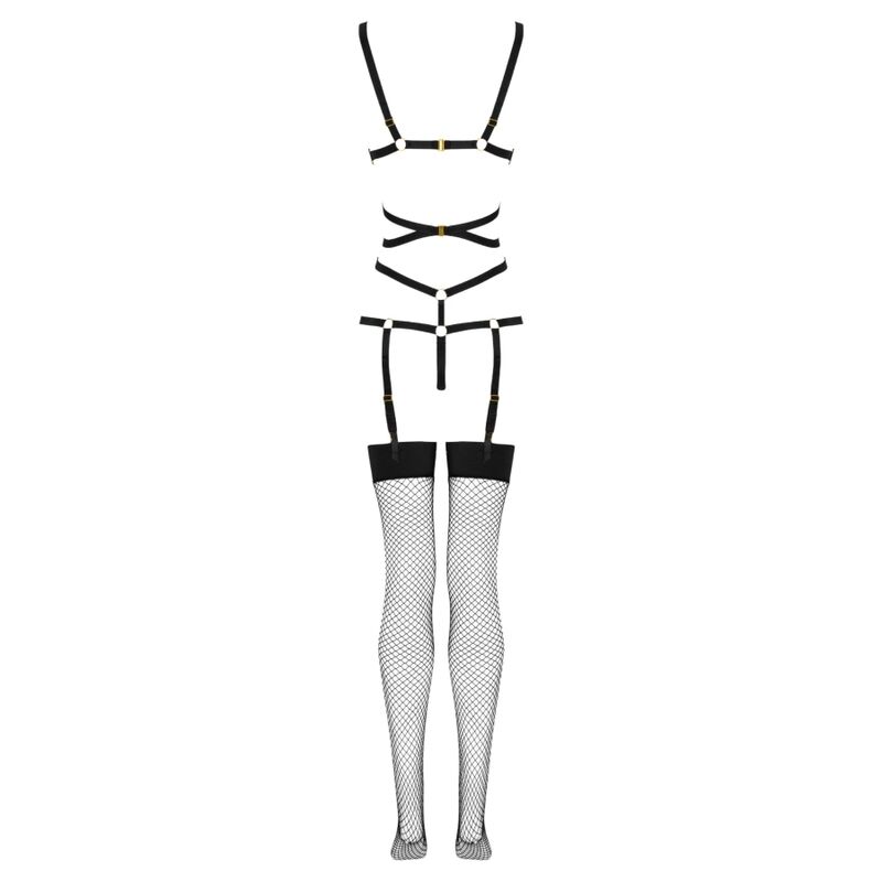 THIARA LC 20213 SET BODY + STRÜMPFE Schwarz L/XL