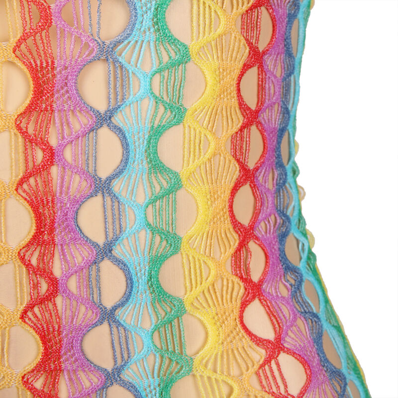 SUBBLIME - 952365 RAINBOW NETZKLEID MIT FREIEN SCHULTERN EINE GRÖSSE