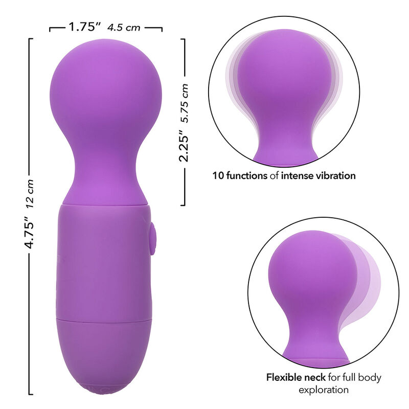 CALEXOTICS - FIRST TIME wiederaufladbares Massagerät 10 Vibrationen Lila