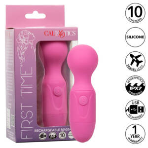 CALEXOTICS - FIRST TIME wiederaufladbarer Massager 10 Vibrationen Rosa