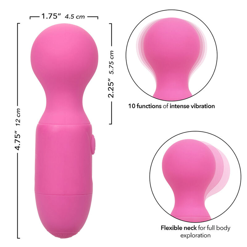 CALEXOTICS - FIRST TIME wiederaufladbarer Massager 10 Vibrationen Rosa