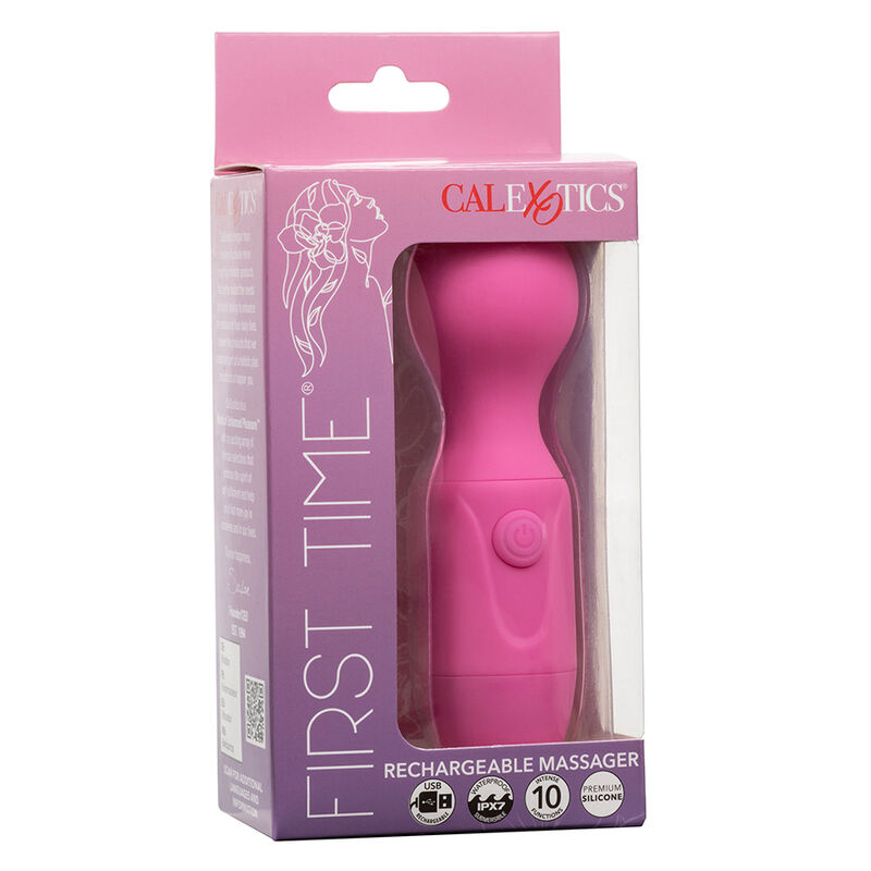 CALEXOTICS - FIRST TIME wiederaufladbarer Massager 10 Vibrationen Rosa