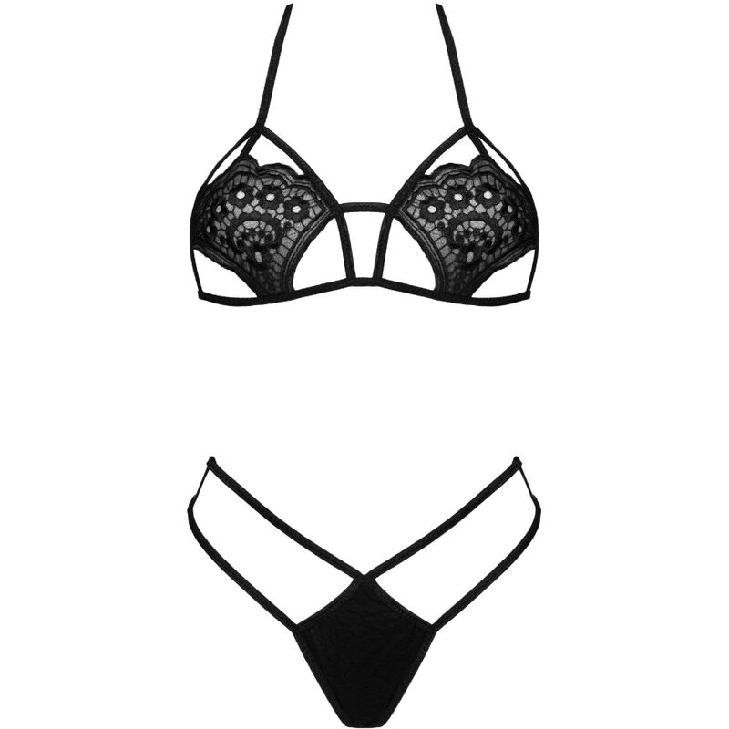 JIMENA LC 20216 BH + STRING Schwarz Eine Größe