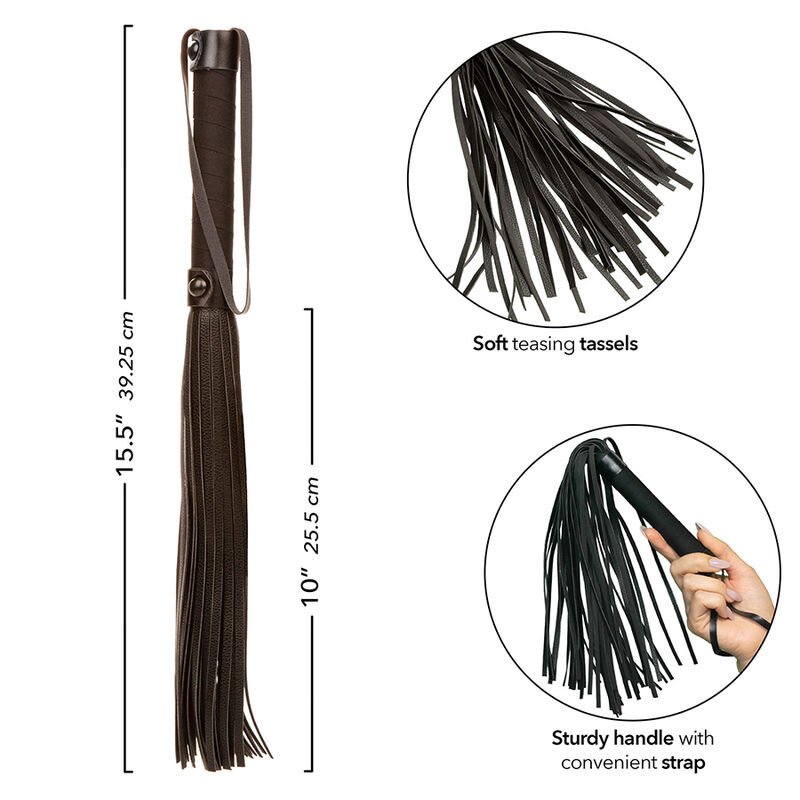 CALEXOTICS - NOCTURNAL FLOGGER LEATHER SCHWARZ